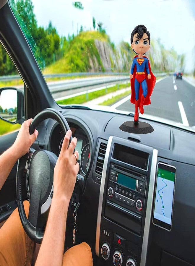 FowWelt Action Figure Miniature Toy Figure Special Edition for Car Dashboard, Decoration, Cake, Office Desk & Study Table - Superman - Image 3